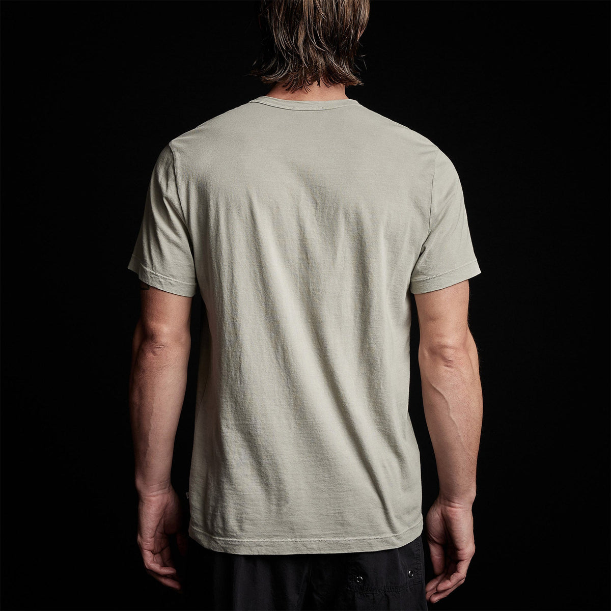 Short Sleeve Crew Neck in Silt Pigment | James Perse Los Angeles