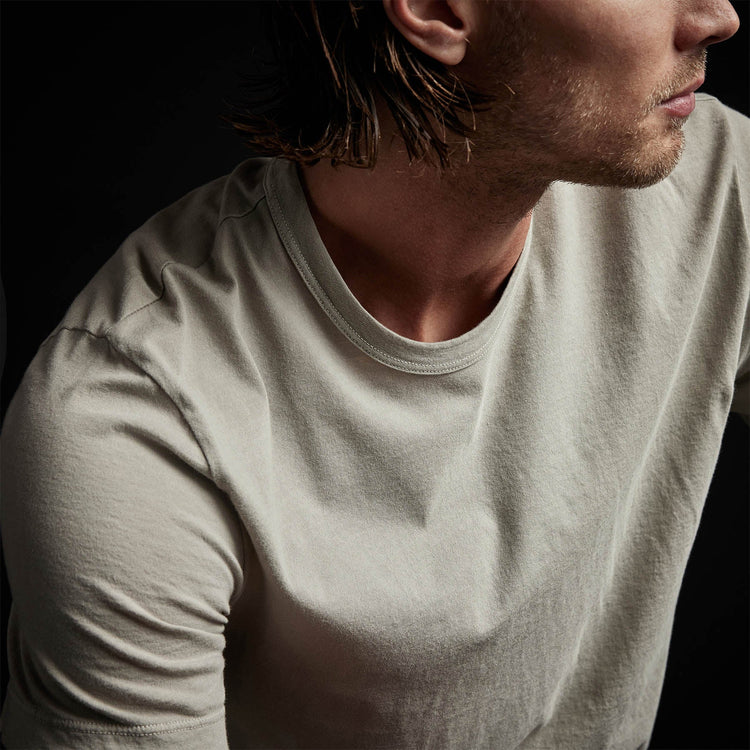 Short Sleeve Crew Neck in Silt Pigment | James Perse Los Angeles