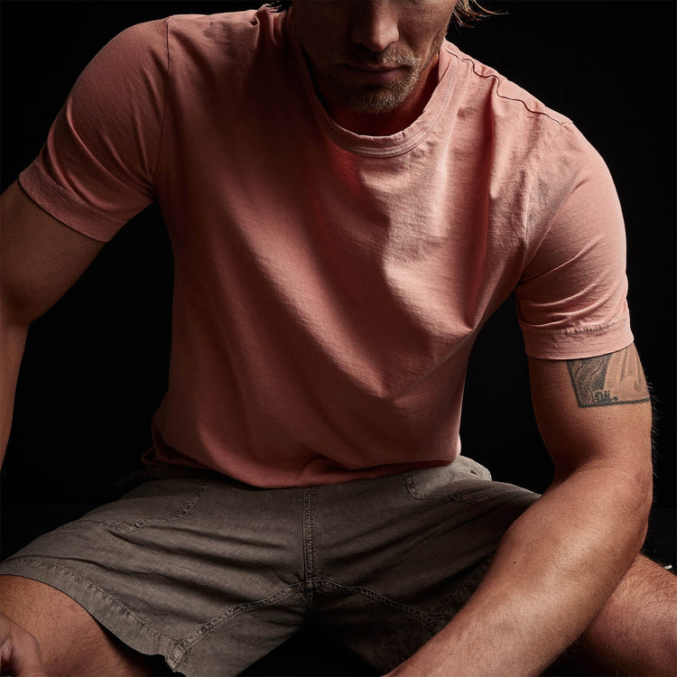 Short Sleeve Crew Neck in Spritz Pigment | James Perse Los Angeles 
