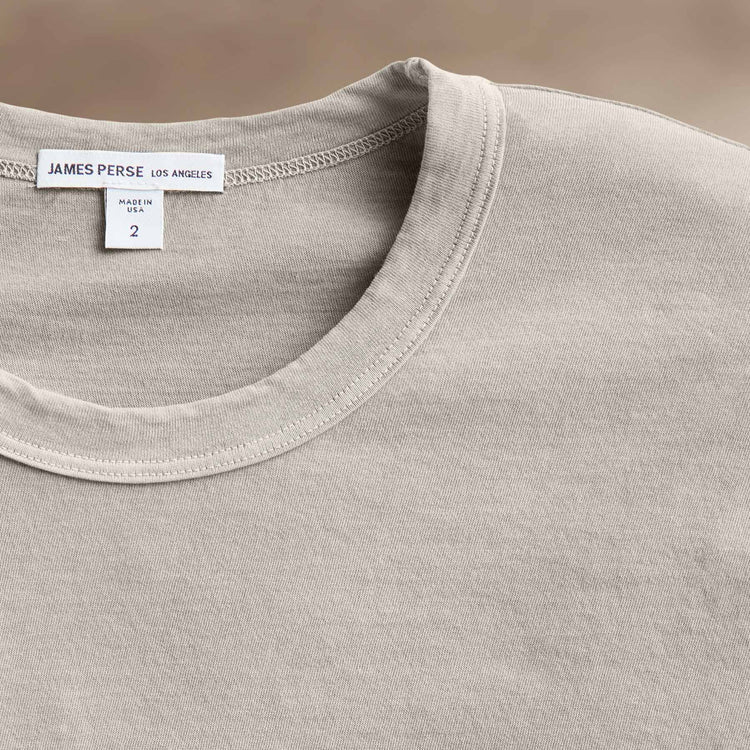 Short Sleeve Crew Neck in Salt Pigment | James Perse Los Angeles