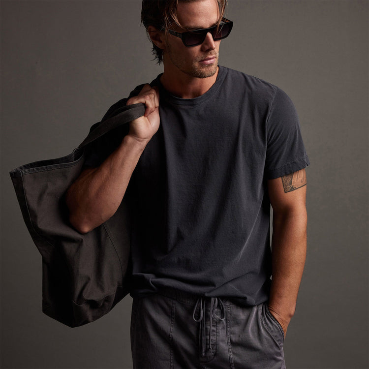 Short Sleeve Crew Neck in Titan Pigment | James Perse Los Angeles