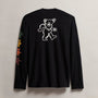 Men's Grateful Dead Long Sleeve Color Bears in Black/White | James Perse Los Angeles