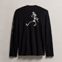Men's Long Sleeve Crew Neck Grateful Dead Tee in Black | James Perse Los Angeles