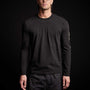 Long Sleeve Crew Neck in Black | James Perse Los Angeles 
