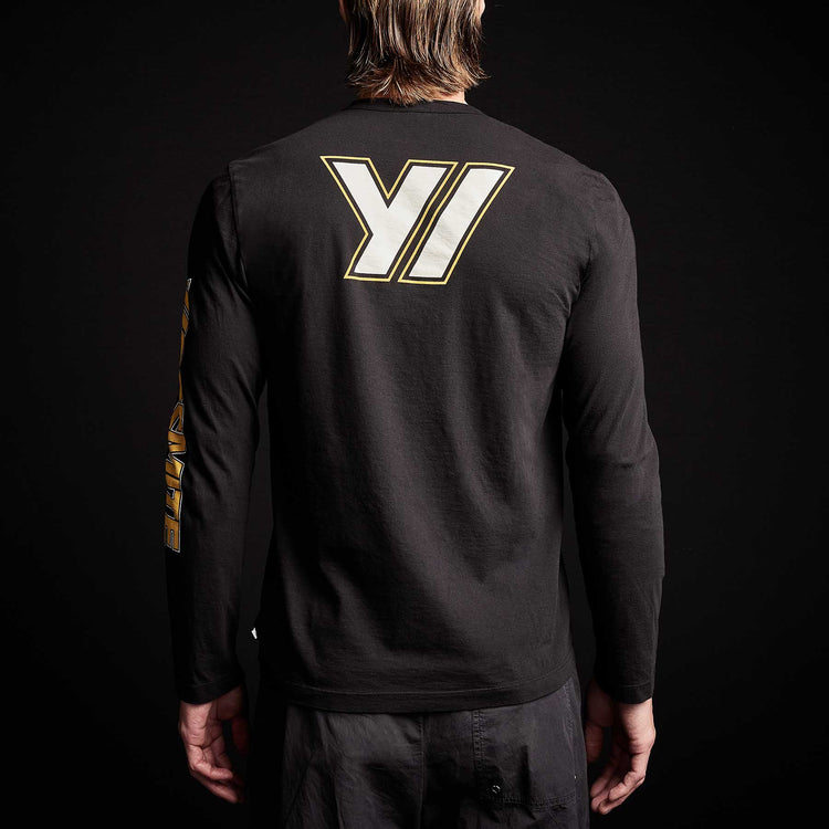 Long Sleeve Crew Neck in Black | James Perse Los Angeles 