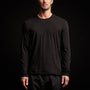Long Sleeve Crew Neck Y/ Circle Mtn in Black | James Perse Los Angeles