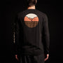 Long Sleeve Crew Neck Y/ Circle Mtn in Black | James Perse Los Angeles