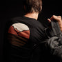 Long Sleeve Crew Neck Y/ Circle Mtn in Black | James Perse Los Angeles