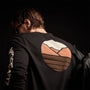 Long Sleeve Crew Neck Y/ Circle Mtn in Black | James Perse Los Angeles