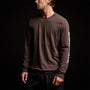 Long Sleeve Crew Neck Y/ Circle Mtn in Porcupine | James Perse Los Angeles