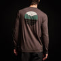 Long Sleeve Crew Neck Y/ Circle Mtn in Porcupine | James Perse Los Angeles