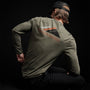 Long Sleeve Crew Neck Ca Yosemite in Platoon Pigment | James Perse Los Angeles