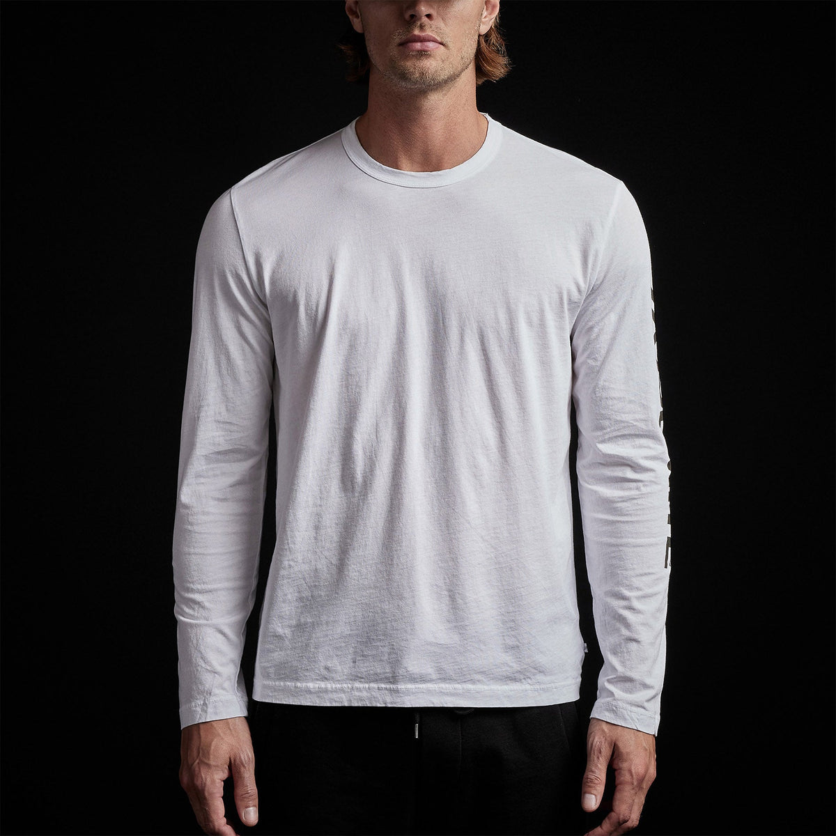 Long Sleeve Crew Neck Ca Yosemite in White | James Perse Los Angeles