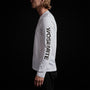 Long Sleeve Crew Neck Ca Yosemite in White | James Perse Los Angeles