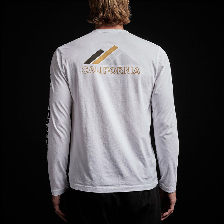 Long Sleeve Crew Neck Ca Yosemite in White | James Perse Los Angeles