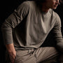 Long Sleeve Crew Neck in Ammo Pigment | James Perse Los Angeles 