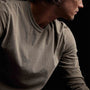 Long Sleeve Crew Neck in Ammo Pigment | James Perse Los Angeles 