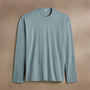 Long Sleeve Crew Neck in Azure Pigment | James Perse Los Angeles