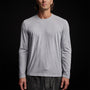 Long Sleeve Crew Neck in Blue Fog Pigment | James Perse Los Angeles