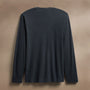 Long Sleeve Crew Neck in Blue Noir Pigment | James Perse Los Angeles
