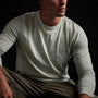 Long Sleeve Crew Neck in Celery Pigment | James Perse Los Angeles