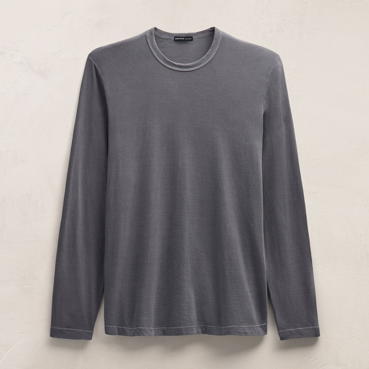 Long Sleeve Crew Neck in Cavalry Pigment | James Perse Los Angeles