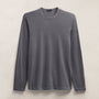 Long Sleeve Crew Neck in Cavalry Pigment | James Perse Los Angeles