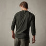 Long Sleeve Crew Neck in Dark Olive Pigment | James Perse Los Angeles