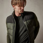 Long Sleeve Crew Neck in Dark Olive Pigment | James Perse Los Angeles