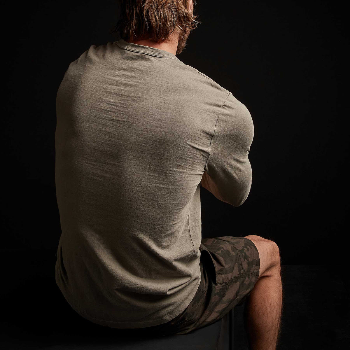 Long Sleeve Crew Neck - Greystone Pigment | James Perse Los Angeles