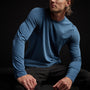 Long Sleeve Crew Neck in Lake Pigment | James Perse Los Angeles
