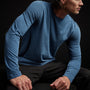 Long Sleeve Crew Neck in Lake Pigment | James Perse Los Angeles