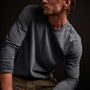 Long Sleeve Crew Neck in Maine Pigment | James Perse Los Angeles