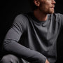 Long Sleeve Crew Neck in North Pigment | James Perse Los Angeles