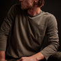 Long Sleeve Crew Neck in Platoon Pigment | James Perse Los Angeles