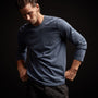 Long Sleeve Crew Neck in Sea Captain Pigment | James Perse Los Angeles