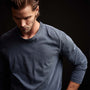 Long Sleeve Crew Neck in Sea Captain Pigment | James Perse Los Angeles