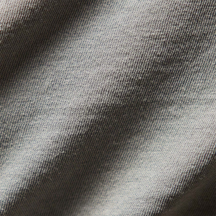 Long Sleeve Crew Neck in Silver Grey Pigment | James Perse Los Angeles