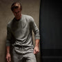 Long Sleeve Crew Neck in Silver Grey Pigment | James Perse Los Angeles