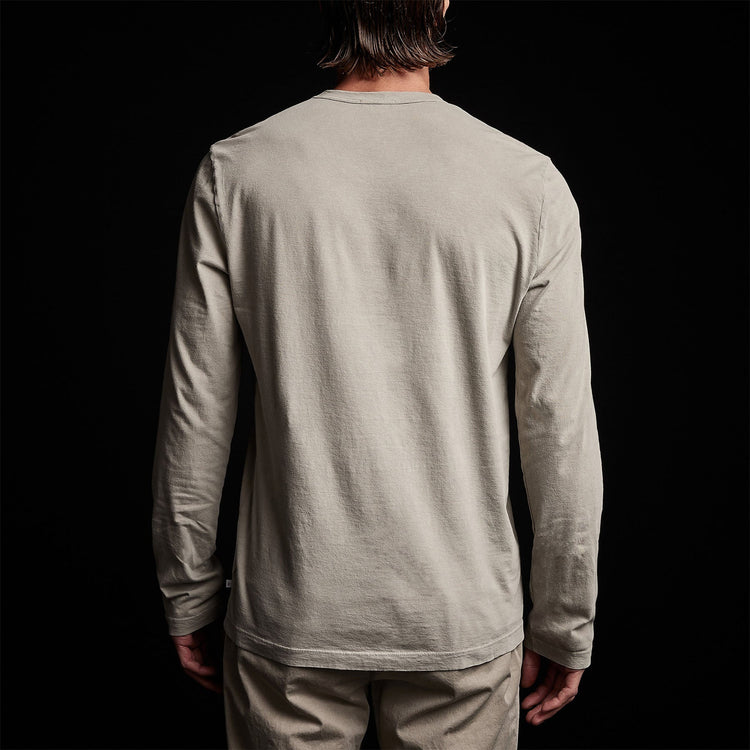 Long Sleeve Crew Neck in Silt Pigment | James Perse Los Angeles 