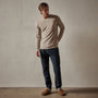 Long Sleeve Crew Neck in Toast Pigment | James Perse Los Angeles