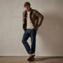 Long Sleeve Crew Neck in Toast Pigment | James Perse Los Angeles