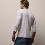Long Sleeve Crew Neck in White | James Perse Los Angeles