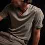 Short Sleeve V Neck in Ammo Pigment | James Perse Los Angeles 