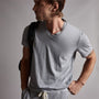 Short Sleeve V Neck in Breeze Pigment | James Perse Los Angeles