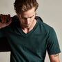 Short Sleeve V Neck in Canopy Pigment | James Perse Los Angeles