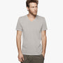 Short Sleeve V Neck in Dapple Pigment | James Perse Los Angeles