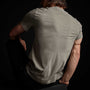 Short Sleeve V Neck in Fume Pigment | James Perse Los Angeles