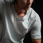 Short Sleeve V Neck in Ocean Spray Pigment | James Perse Los Angeles