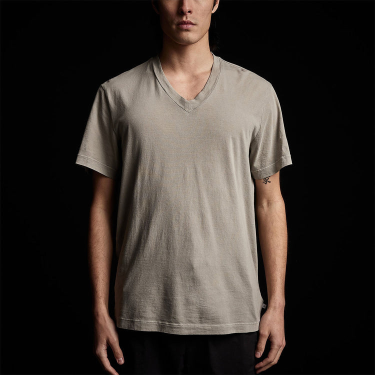 Short Sleeve V Neck in Silt Pigment | James Perse Los Angeles 
